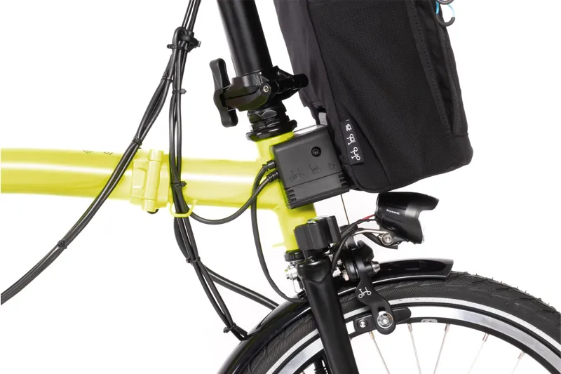 Brompton M4L C-Line Electric Folding Bike - Yuzu Lime-3